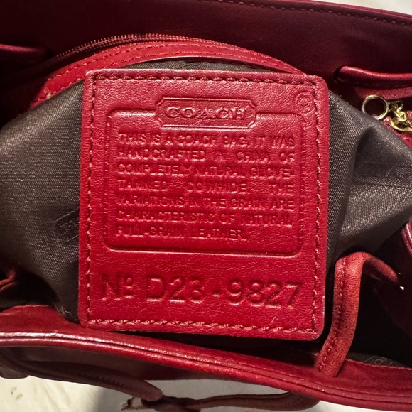 Vintage Coach dark red Legacy leather backpack - Picture 5 of 5